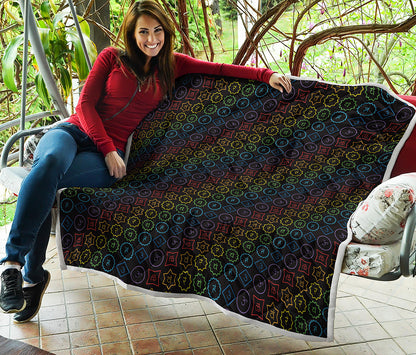 Reiki And The Seven Chakras Print Quilt