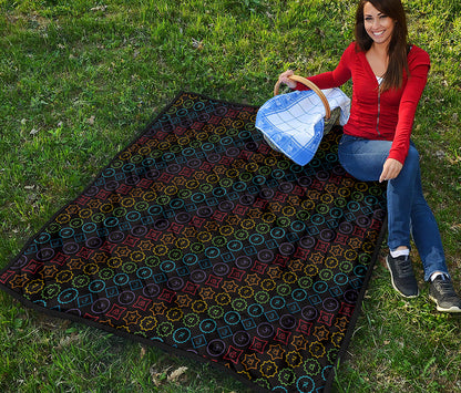 Reiki And The Seven Chakras Print Quilt
