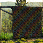 Reiki And The Seven Chakras Print Quilt