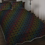 Reiki And The Seven Chakras Print Quilt Bed Set