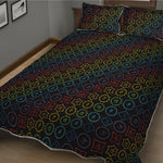 Reiki And The Seven Chakras Print Quilt Bed Set