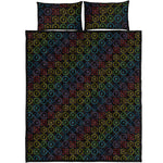 Reiki And The Seven Chakras Print Quilt Bed Set