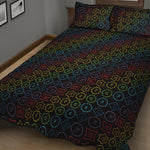 Reiki And The Seven Chakras Print Quilt Bed Set