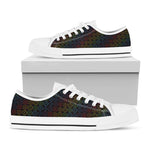 Reiki And The Seven Chakras Print White Low Top Shoes