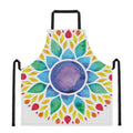 Reiki Chakra Flower Print Apron