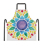 Reiki Chakra Flower Print Apron