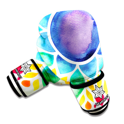 Reiki Chakra Flower Print Boxing Gloves