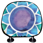 Reiki Chakra Flower Print Car Headrest Covers