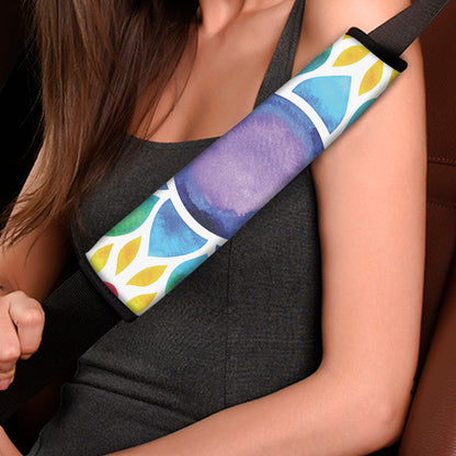 Reiki Chakra Flower Print Car Seat Belt Covers