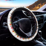 Reiki Chakra Flower Print Car Steering Wheel Cover