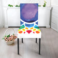 Reiki Chakra Flower Print Dining Chair Slipcover