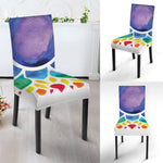 Reiki Chakra Flower Print Dining Chair Slipcover