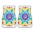 Reiki Chakra Flower Print Front Car Floor Mats