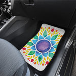 Reiki Chakra Flower Print Front Car Floor Mats