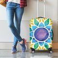 Reiki Chakra Flower Print Luggage Cover