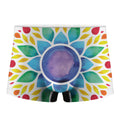 Reiki Chakra Flower Print Men's Boxer Briefs