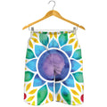 Reiki Chakra Flower Print Men's Shorts