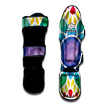 Reiki Chakra Flower Print Muay Thai Shin Guard