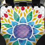 Reiki Chakra Flower Print Pet Car Back Seat Cover