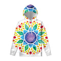 Reiki Chakra Flower Print Pullover Hoodie