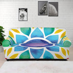 Reiki Chakra Flower Print Sofa Cover