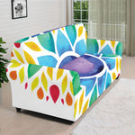 Reiki Chakra Flower Print Sofa Cover