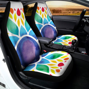 Reiki Chakra Flower Print Universal Fit Car Seat Covers