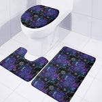 Reiki Energy Pattern Print 3 Piece Bath Mat Set