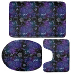 Reiki Energy Pattern Print 3 Piece Bath Mat Set