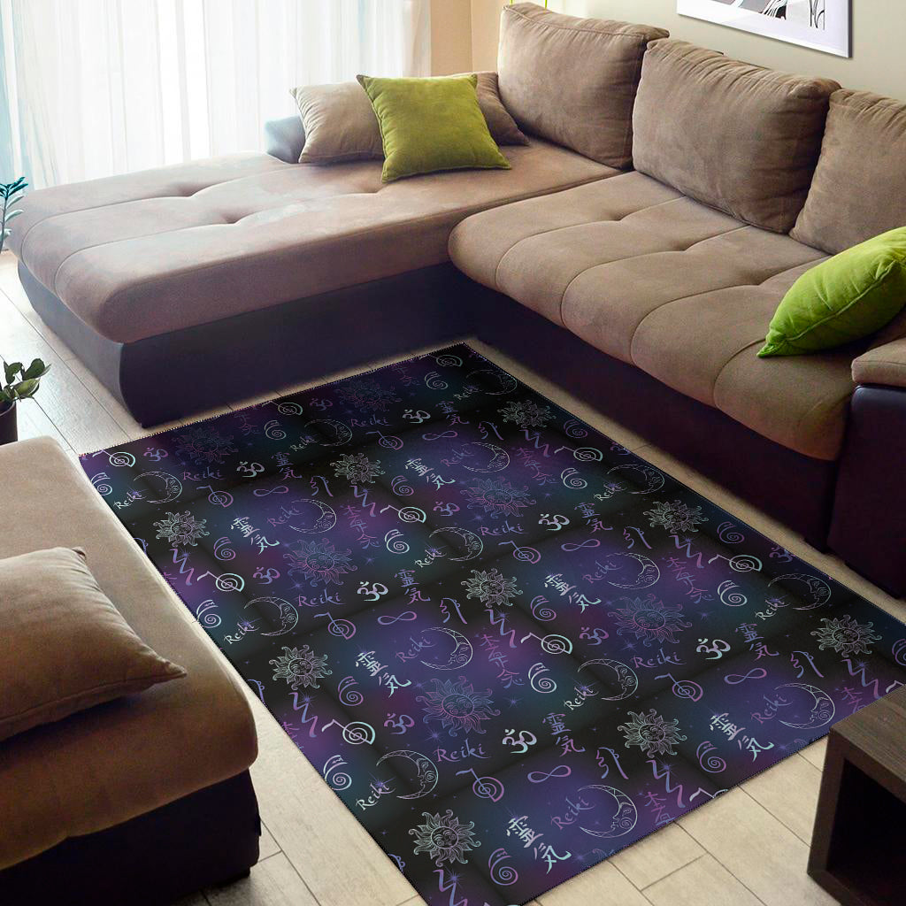 Reiki Energy Pattern Print Area Rug