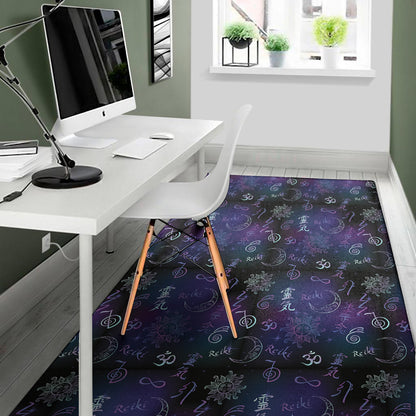 Reiki Energy Pattern Print Area Rug