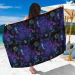 Reiki Energy Pattern Print Beach Sarong Wrap
