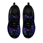 Reiki Energy Pattern Print Black Sneakers