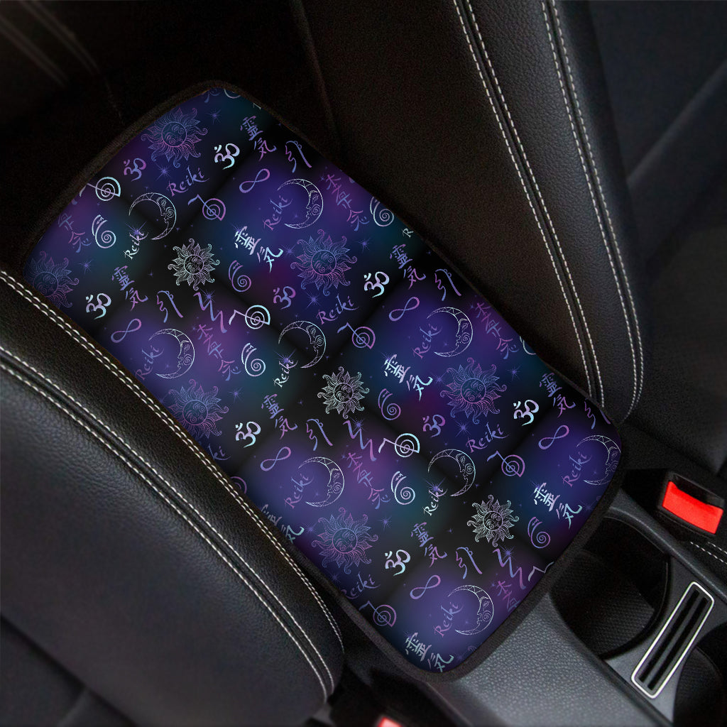 Reiki Energy Pattern Print Car Center Console Cover