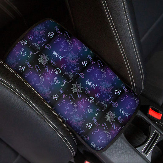 Reiki Energy Pattern Print Car Center Console Cover