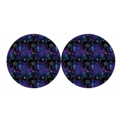 Reiki Energy Pattern Print Car Coasters