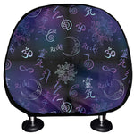 Reiki Energy Pattern Print Car Headrest Covers