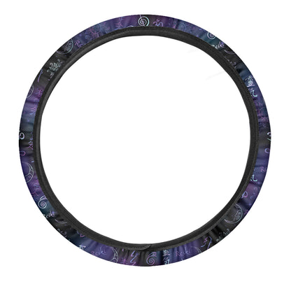Reiki Energy Pattern Print Car Steering Wheel Cover