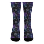 Reiki Energy Pattern Print Crew Socks