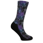 Reiki Energy Pattern Print Crew Socks