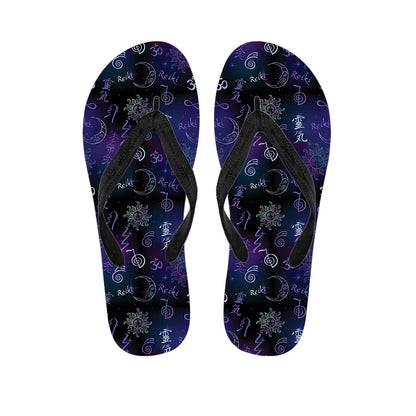 Reiki Energy Pattern Print Flip Flops