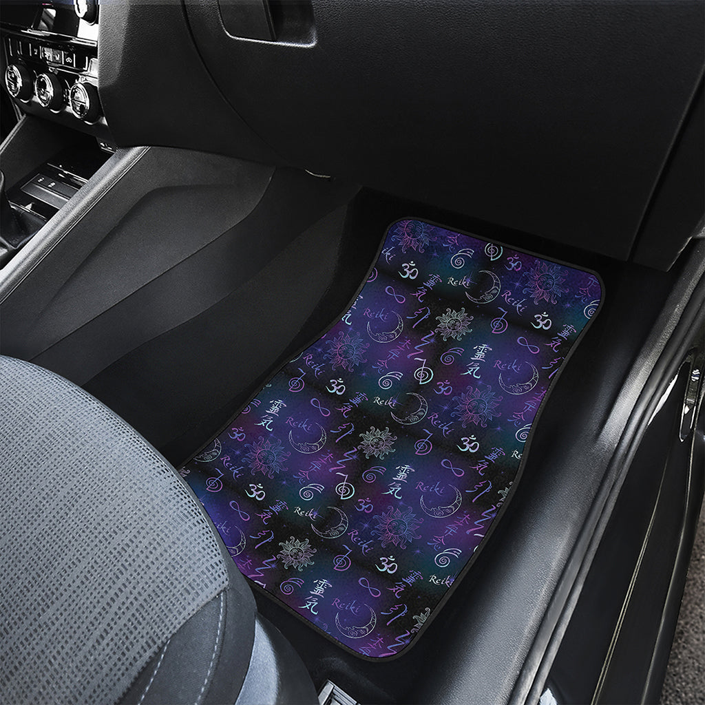 Reiki Energy Pattern Print Front and Back Car Floor Mats