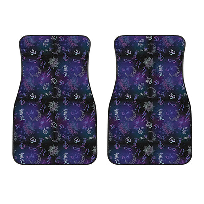 Reiki Energy Pattern Print Front Car Floor Mats