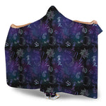 Reiki Energy Pattern Print Hooded Blanket