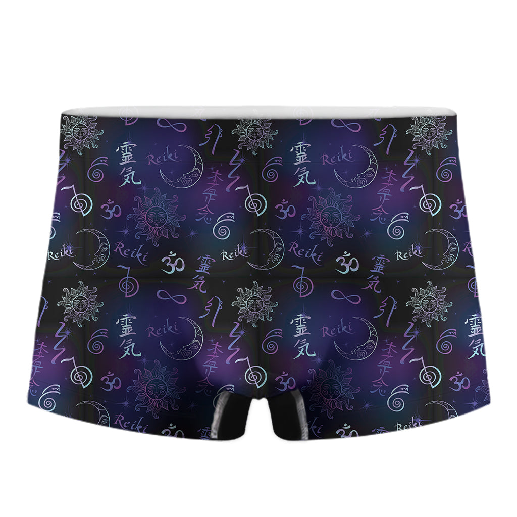 Reiki Energy Pattern Print Men's Boxer Briefs
