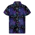 Reiki Energy Pattern Print Men's Short Sleeve Shirt
