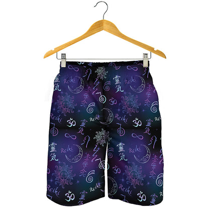 Reiki Energy Pattern Print Men's Shorts