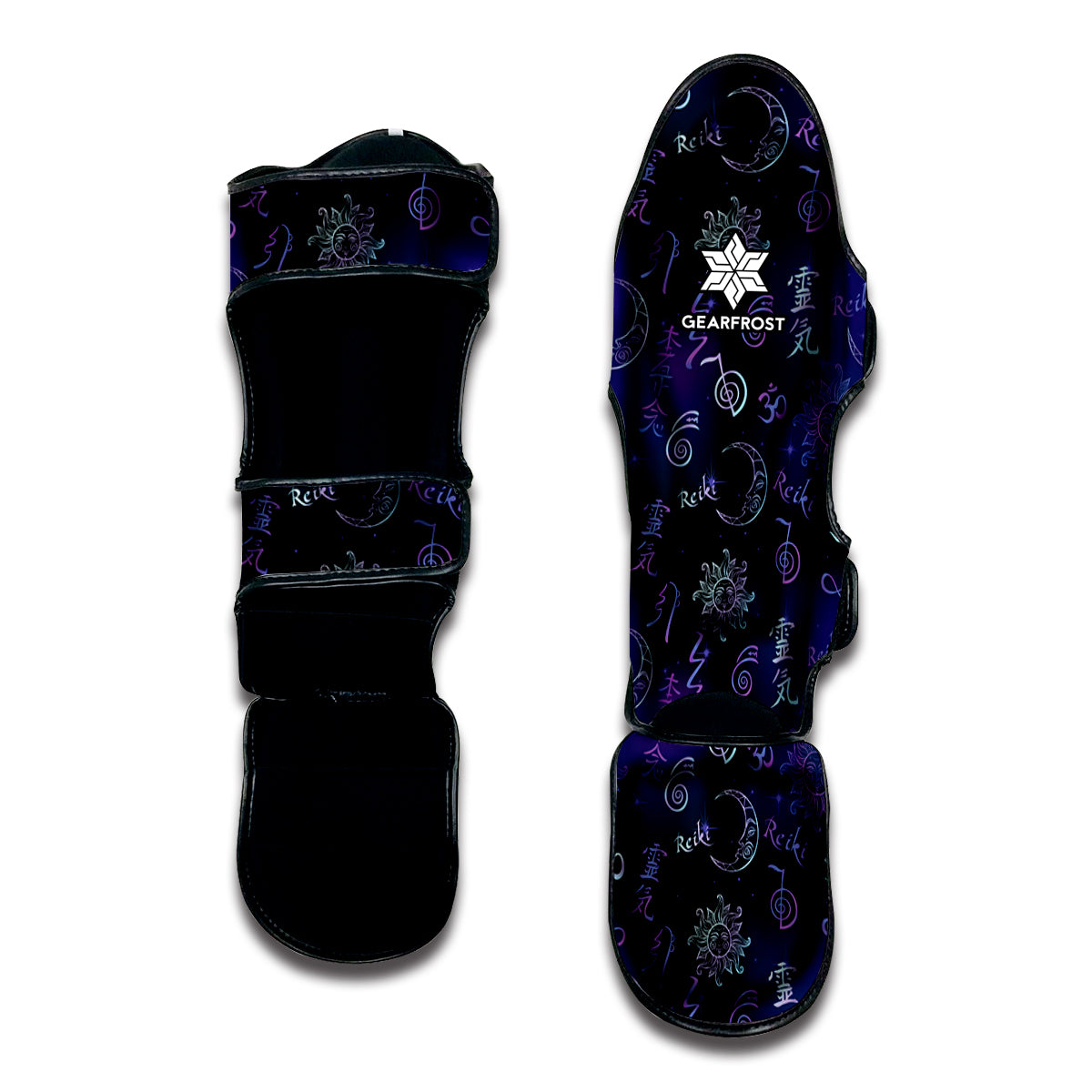 Reiki Energy Pattern Print Muay Thai Shin Guard