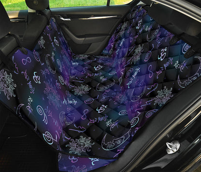 Reiki Energy Pattern Print Pet Car Back Seat Cover