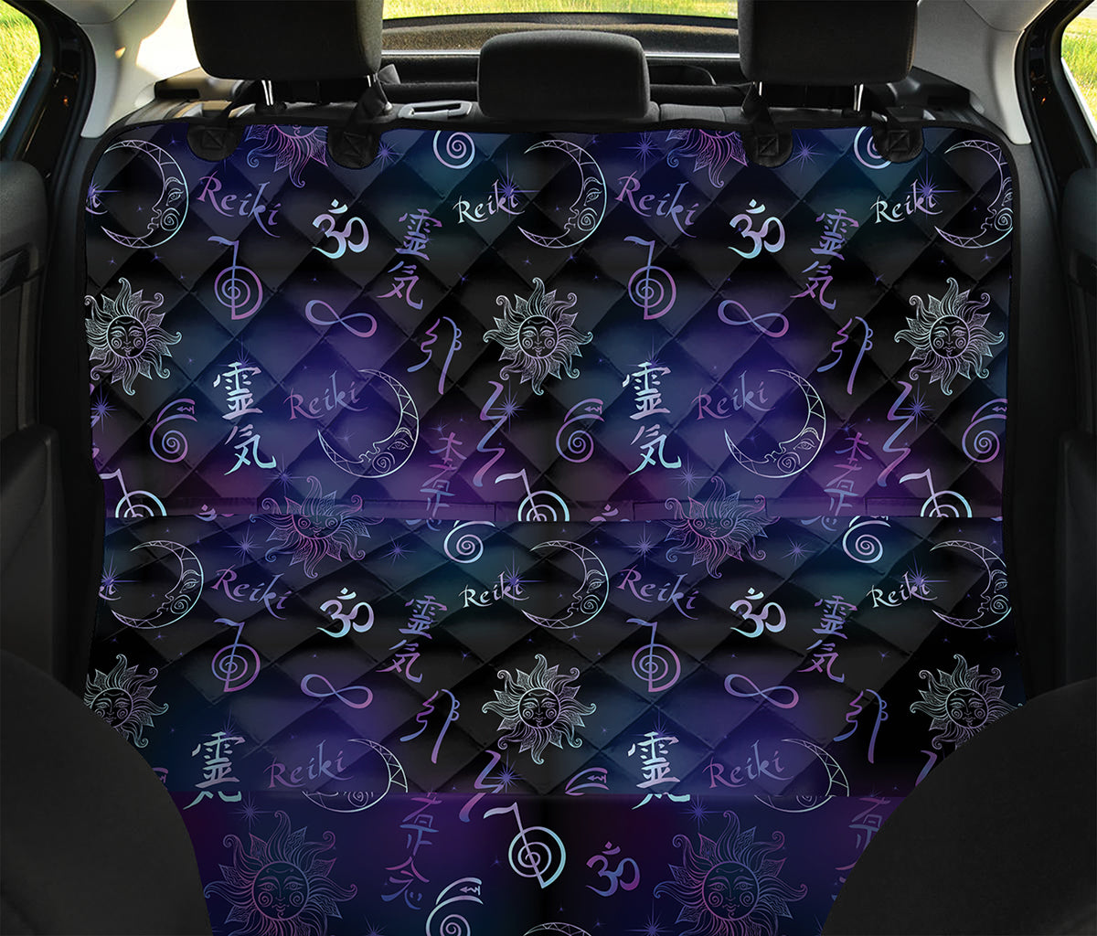 Reiki Energy Pattern Print Pet Car Back Seat Cover